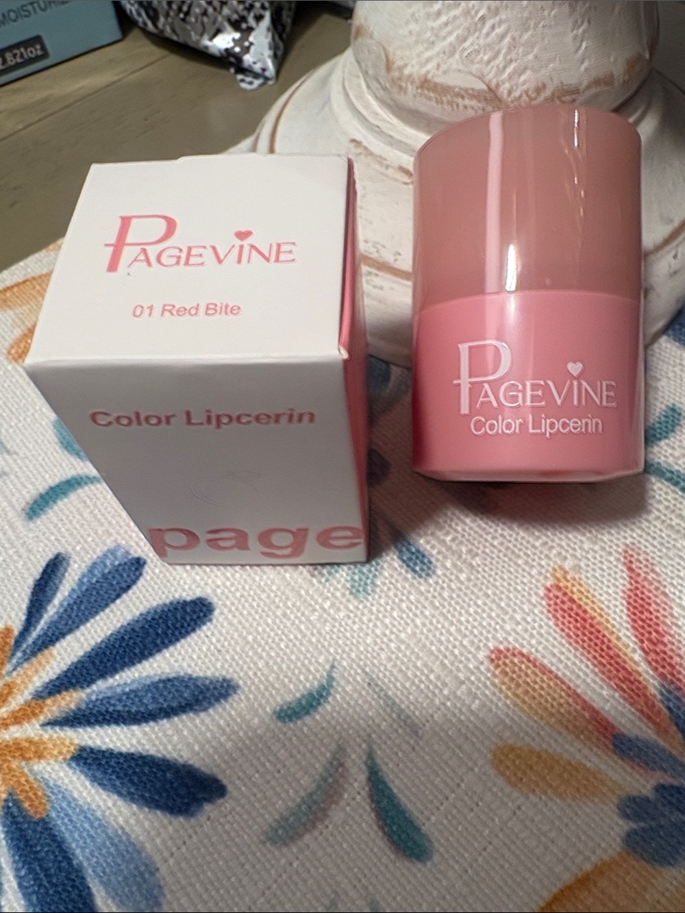 Color Lipcerin Lip Balm - 01 Red Bite (Pink Packaging)